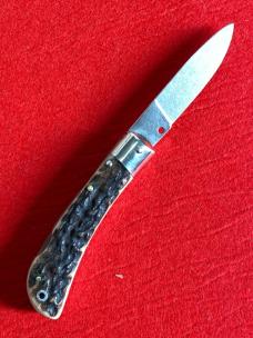 AKC Speed Hunter Stag 18cm / 7" Flat Ground Blade w/Etch EX
