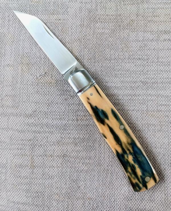 Bobby Toole Mammoth Ivory Native Slipjoint..New, CPM-154 ,4 " .coa and pouch..real color in this one