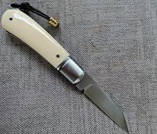 Vincenzo Balistreri Native Lever Taillock.. Hippo Ivory..fluted ..4" closed..AEB-L..coa..slip