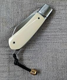 Vincenzo Balistreri Native Lever Taillock.. Hippo Ivory..fluted ..4" closed..AEB-L..coa..slip