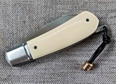 Vincenzo Balistreri Native Lever Taillock.. Hippo Ivory..fluted ..4" closed..AEB-L..coa..slip