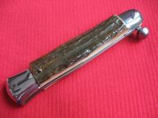 VINTAGE Italian RAPID One Hand Opening STAG Handle Knife - New Old Stock VINTAGE Italian RAPID One Hand Opening STAG Handle Knife - New Old Stock