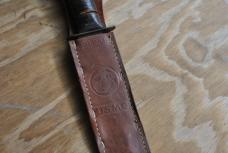 Ka-Bar Fighter Olean NY USMC Parkerized Unused Handled 12" Original Scabbard
