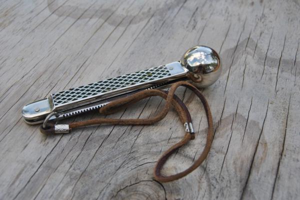 Puma Solingen Germany Fish Knife Mint Mirror Polish 5 3/4" Closed Original Fish measuring Cord