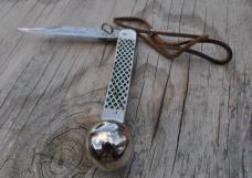 Puma Solingen Germany Fish Knife Mint Mirror Polish 5 3/4" Closed Original Fish measuring Cord