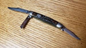 Western Brand Stockman S-6504B Three Stainless Blades USA Made Excellent Cond. With Light Use. Nice!