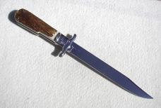 NOS FOX 12" ART. 648 ( PIG STICKER ) GENUINE STAG MANIAGO ITALY LEVER LOCK FOLDING HUNTING KNIFE 