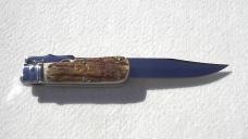 NOS FOX 12" ART. 648 ( PIG STICKER ) GENUINE STAG MANIAGO ITALY LEVER LOCK FOLDING HUNTING KNIFE 