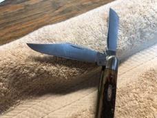Case XX Stainless USA 1 Dot (1989) Bone 6347 HP SSP Tested XX Razor Edge Stockman Knife # 23-K-13