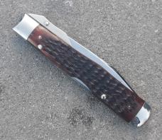 Vintage 1973 Case XX Red Bone Swing guard 6111 1/2 Carbon Steel