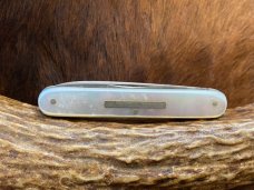 Electric Cutlery Co. 2 Blade Mother of Pearl Pen Knife, N.Y.C., Newark NJ., 1873-1909