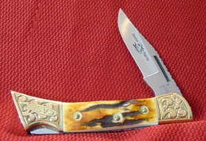 MIB CASE XX USA  1981 SHARK TOOTH FACTORY CUSTOM STAG ENGRAVED BOLSTERS FILE WORKED