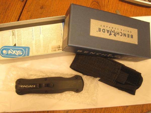 DISCONTINUED BENCHMADE PAGAN OTF D2 STEEL NIB