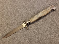 9" ITALIAN 80's era BRAZILIAN HORN SWINGUARD w/ DAGGER BLADE