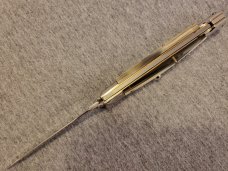 9" ITALIAN 80's era BRAZILIAN HORN SWINGUARD w/ DAGGER BLADE