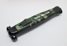 Vintage NOS OTF SUPER AUTOMATIC SPRINGER Knife Nato Military Camo w/Box