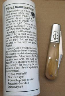 Great Eastern Cutlery. Lick Creek Tom's Choice Barlow Knife. Charlie Campagna SFO. 141118 .... (916)