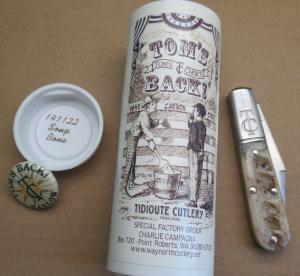 Great Eastern Cutlery. Lick Creek Tom's Choice Barlow Knife. Charlie Campagna SFO. 141118 .... (921)