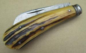 Vintage Southern & Richardson Stag Handle Hawkbill Pruning Knife ..............................(826)