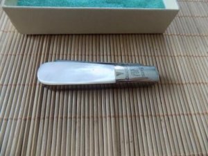 Never Used Burnt Chimney pearl Barlow Knife-Germany