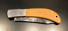 Rare Vintage Al Mar "Vulture" Lockback Pocket Knife, Ivory Micarta Rare Vintage Al Mar "Vulture" Lockback Pocket Knife, Ivory Micarta
