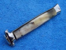 Vintage Rosa Uliana Primo Italian OTF Automatic "horn handles" 