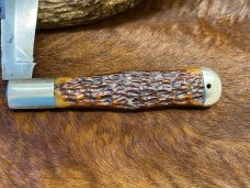 Vintage Winchester, Trademark, USA., 1920 Folding Hunter Knife, Jigged Bone Scales, 5 3/8 Vintage Winchester, Trademark, USA., 1920 Folding Hunter Knife, Jigged Bone Scales, 5 3/8