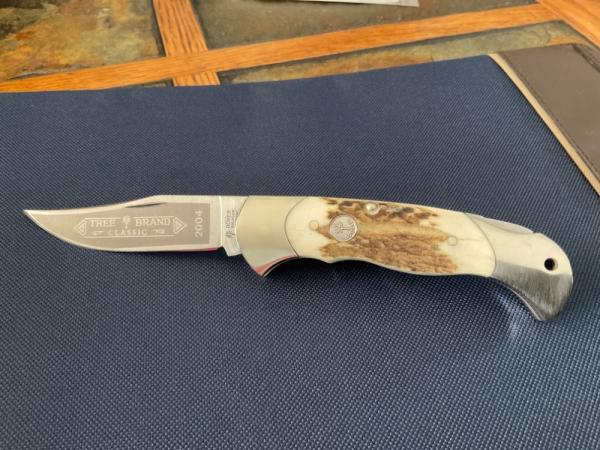 Boker Solingen Germany Tree Brand Stag Lockback 2004 Knife.