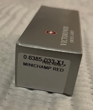 Victorinox Minichamp Red 0.6385-033-X1 New