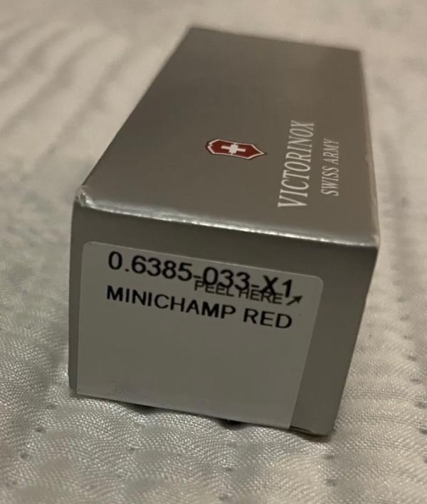 Victorinox Minichamp Red 0.6385-033-X1 New