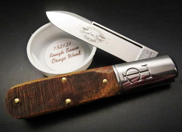 Great Eastern Cutlery #15 TC Barlow Rough Sawn Osage Wood GEC 152121