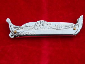 Vintage Venezia Gondola Boat Switchblade 