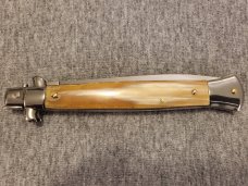 11" FRANK BELTRAME BRAZILIAN HORN ITALIAN STILETTO w/DAGGER BLADE 11" FRANK BELTRAME BRAZILIAN HORN ITALIAN STILETTO w/DAGGER BLADE