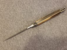 11" FRANK BELTRAME BRAZILIAN HORN ITALIAN STILETTO w/DAGGER BLADE 11" FRANK BELTRAME BRAZILIAN HORN ITALIAN STILETTO w/DAGGER BLADE