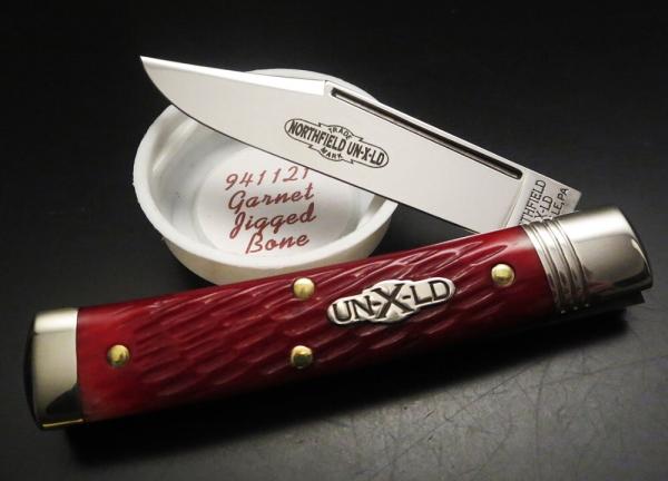 Great Eastern Cutlery Northfield UN-X-LD #94 Liberty Garnet Jigged Bone GEC 941121 Great Eastern Cutlery Northfield UN-X-LD #94 Liberty Garnet Jigged Bone GEC 941121