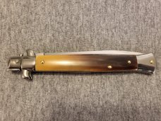 11" FRANK BELTRAME BRAZILIAN HORN ITALIAN STILETTO w/DAGGER BLADE*BLEM*
