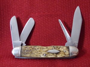  VINTAGE HIGH CARBON STEEL USA ( SEARS & ROEBUCKS ) 4 BLADE UTILITY KNIFE ( CAMILLUS ) 1927-1940