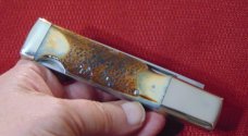 VERY RARE PARKER CUT CO. EAGLE BRAND TONTO LOCKBACK KNIFE SANDBAR STAG FLAME HARDEN EDGE 1978-1989 VERY RARE PARKER CUT CO. EAGLE BRAND TONTO LOCKBACK KNIFE SANDBAR STAG FLAME HARDEN EDGE 1978-1989