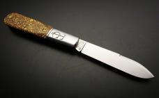 Great Eastern Cutlery Tidioute #15 TC Barlow Glitter Gold Acrylic GEC 152121
