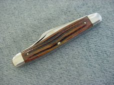 Vintage QUEEN(Crown) U.S.A., Winterbottom Bone, 3 15/16" Classic Stockman Pattern Pocket Knife Vintage QUEEN(Crown) U.S.A., Winterbottom Bone, 3 15/16" Classic Stockman Pattern Pocket Knife