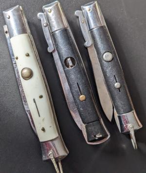 TRIO OF  8 1/2"-- 22cm 1 RIZZUTO AND 2 KORIZZY'S IN USED CONDITION 