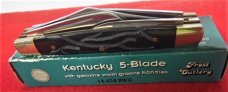 FROST CUTLERY KENTUCKY 5 BLADE IN BOX YEAR UNKNOWN UNUSED FROM STORAGE WORM GROOVE SCALES FROST CUTLERY KENTUCKY 5 BLADE IN BOX YEAR UNKNOWN UNUSED FROM STORAGE WORM GROOVE SCALES