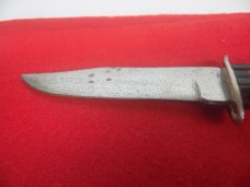 8-1/4" HUNTING KNIFE NO NAME RAZOR SHARP UNUSED? POOR STORAGE 8-1/4" HUNTING KNIFE NO NAME RAZOR SHARP UNUSED? POOR STORAGE
