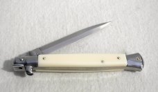 NEW 11" FRANK BELTRAME ACRYLIC IVORY DAGGER BLADE ITALIAN STILETTO