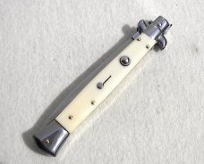 NEW 11" FRANK BELTRAME ACRYLIC IVORY DAGGER BLADE ITALIAN STILETTO