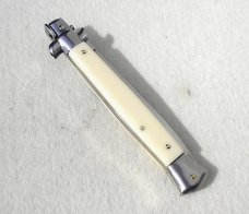 NEW 11" FRANK BELTRAME ACRYLIC IVORY DAGGER BLADE ITALIAN STILETTO