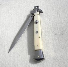 NEW 11" FRANK BELTRAME ACRYLIC IVORY DAGGER BLADE ITALIAN STILETTO