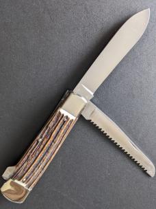 2 BLADE WEIDMANNSHEIL COFFIN FRAME LOCKBACK 8"OVERALL 