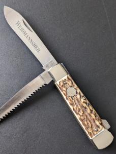 2 BLADE WEIDMANNSHEIL COFFIN FRAME LOCKBACK 8"OVERALL 