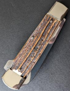 2 BLADE WEIDMANNSHEIL COFFIN FRAME LOCKBACK 8"OVERALL 